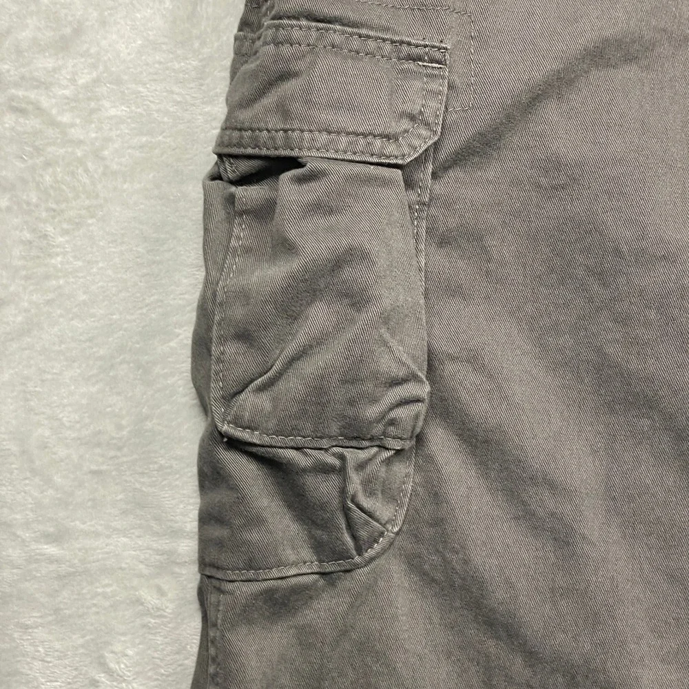 Wrangler Cargo Pants Mens 40x30 Gray Straight Leg Cotton Utility